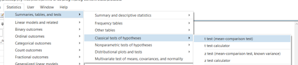 independent-samples-test-stata-menu-1