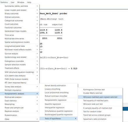 wilcoxon-signed-rank-rest-stata-menu