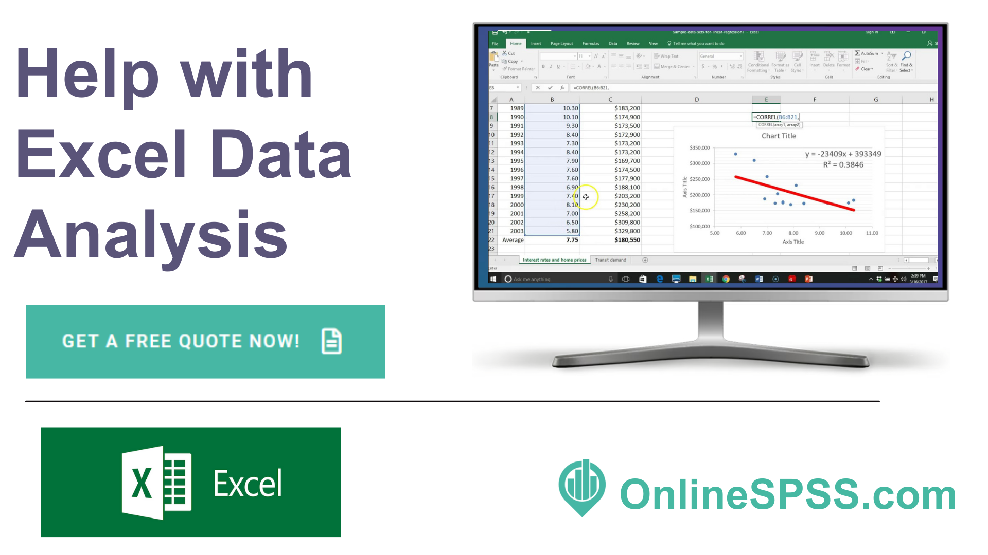 Help with Excel Data Analysis